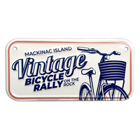 Embossed Aluminum Metal Bicycle Plates | 5012-BP | BP-4C - Dixiline