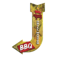Embossed Aluminum Metal  J Arrow Sign | 5012-JAS | JAS-4C - Dixiline
