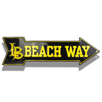 Embossed Aluminum Metal Arrow Sign | 5012-AS1 | AS-4C - Dixiline