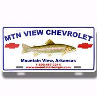 Embossed Aluminum Metal Standard License Plates | 5012-AT | AT-4C - Dixiline