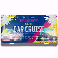 Embossed Aluminum Metal Standard License Plates | 5012-AT | AT-4C - Dixiline