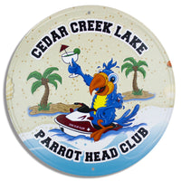 Embossed Aluminum Metal 18" Circle Signs | CS18 | CS18-4C - Dixiline