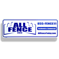Embossed Aluminum Metal Rider Plates & Fence Signs  | 5012-LR | LR-4C - Dixiline