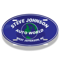Embossed Aluminum Metal Oval License Plates | 5012-OV | OV-4C - Dixiline