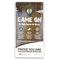 12" x 24" Embossed Aluminum Metal Signs | 5012-PX | PX-4C - Dixiline