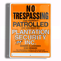 12" x 16" Embossed Aluminum Metal Signs | SIGN1216 | SIGN1216-4C - Dixiline