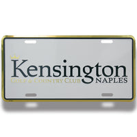 Embossed Aluminum Metal Deluxe License Plates | 5012-SSD | SSD-4C - Dixiline