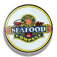 Embossed Aluminum 18" Circle Signs | CS18 | CS18-4C - Dixiline