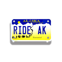 Embossed Aluminum Motorcycle Plates | 5012-MT | MT-4C - Dixiline