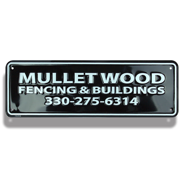 Embossed Aluminum Metal Rider Plates & Fence Signs | 5012-LR | LR-4C ...